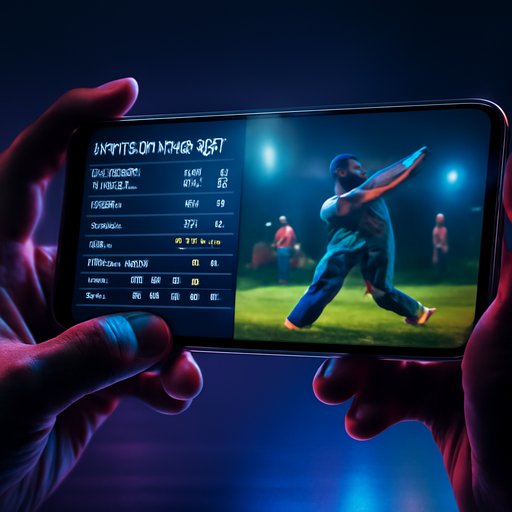 75bd cricket scorecard on tablet